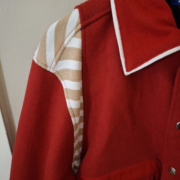 Jooniverse Lab Red Wool Varsity Jacket_2 - Picture 5 of 10
